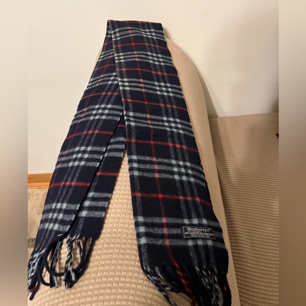 Vintage Burberry Plaid Scarf